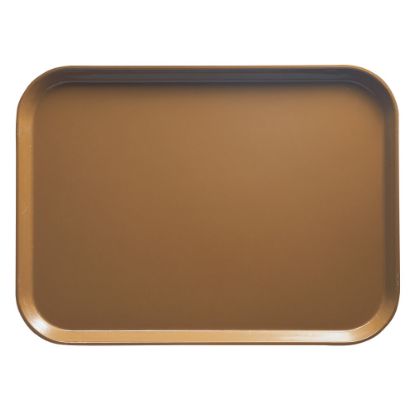 Picture of Cambro Camtray Rectangular Serving Trays, 14in x 18in, Suede Brown, Pack Of 12 Trays