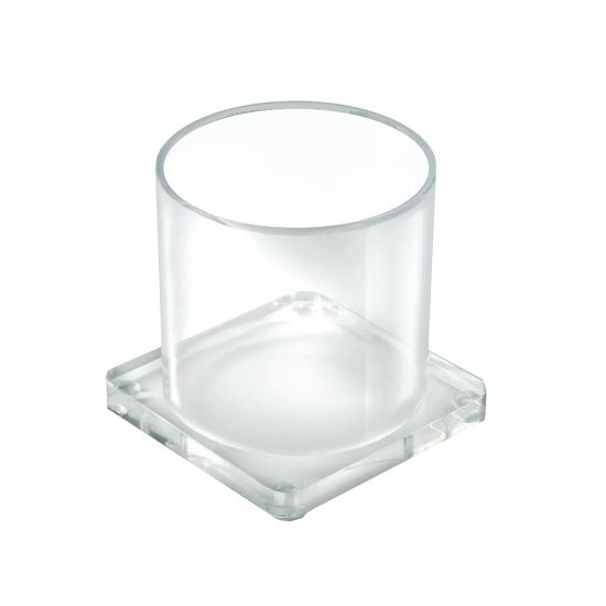 Picture of Azar Displays Acrylic Deluxe Single Cup Holder, 4-1/2inH x 4-3/8inW x 4-3/8inD, Clear