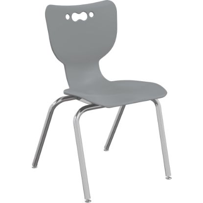 Picture of MooreCo Hierarchy Armless Chair, 18in Seat Height, Gray