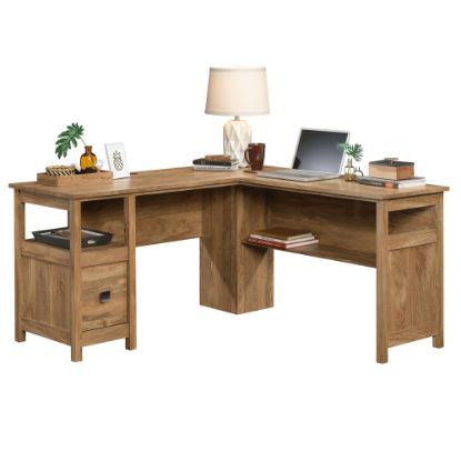 Picture of Sauder Cannery Bridge 59inW L-Shaped Corner Desk, Sindoori Mango