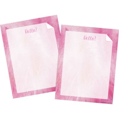 Picture of Barker Creek Designer Computer Paper, 8-1/2in x 11in, Pink Tie-Dye, 50 Sheets Per Pack, Set Of 2 Packs