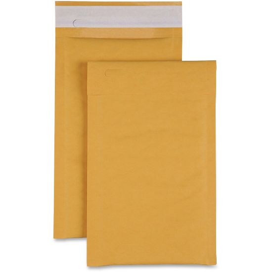 Picture of Sparco Size 0 Bubble Cushioned Mailers - Bubble - #0 - 6in Width x 10in Length - Self-sealing - Kraft - 200 / Carton - Kraft