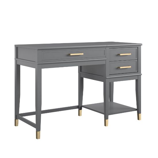 Picture of Ameriwood Home Westerleigh 46inW Lift-Top Computer Desk, Gray