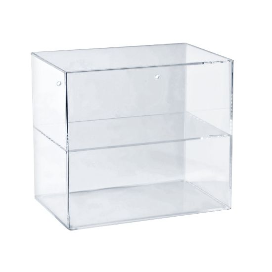 Picture of Azar Displays Acrylic Countertop Open Case With 1 Shelf, 12-1/4inH x 14inW x 9inD, Clear