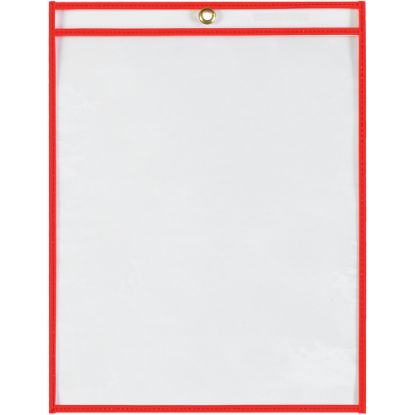 Picture of Partners Brand Job Ticket Holders, 9in x 12in, Neon Red, Pack Of 15