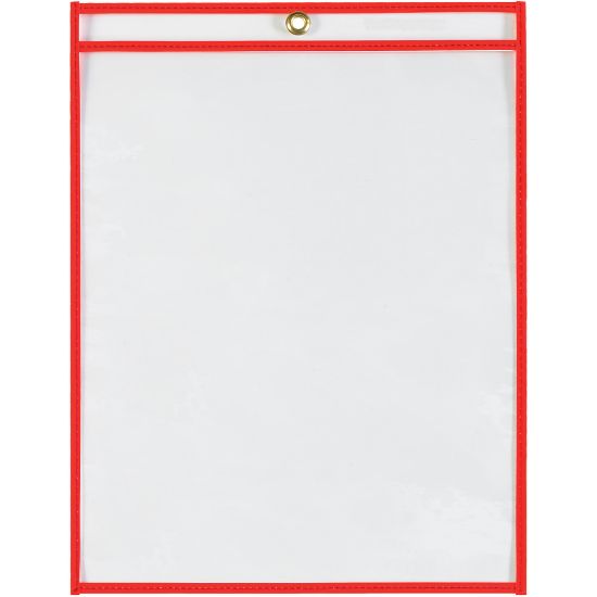 Picture of Partners Brand Job Ticket Holders, 9in x 12in, Neon Red, Pack Of 15