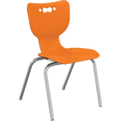 Picture of MooreCo Hierarchy Armless Chair, 18in Seat Height, Orange