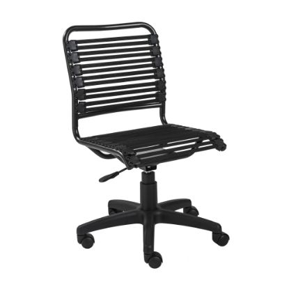 Picture of Eurostyle Allison Bungie Low-Back Commercial Office Chair, Black/Graphite