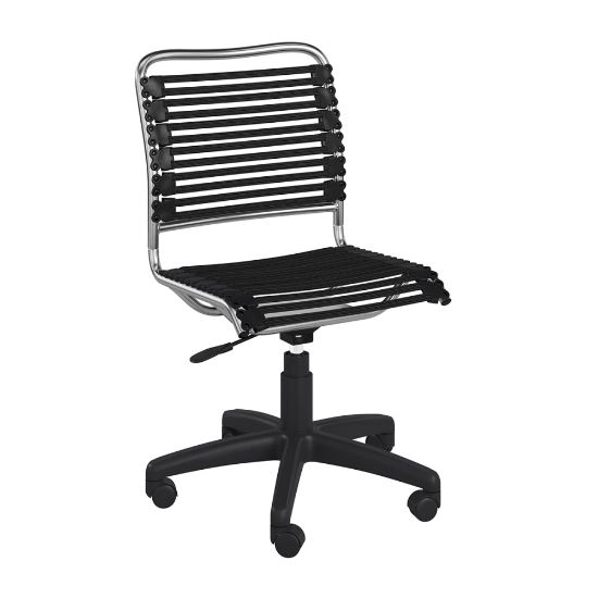 Picture of Eurostyle Allison Bungie Low-Back Commercial Office Chair, Black/Silver