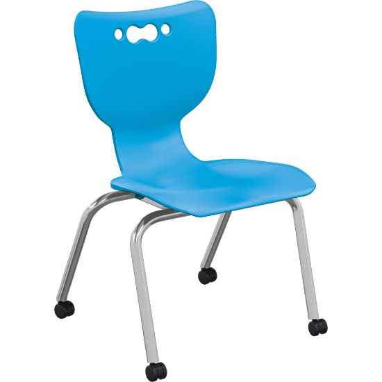 Picture of MooreCo Hierarchy No Arms Casters Chair, Blue