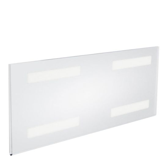 Picture of Azar Displays Acrylic Horizontal Wall-Mount Sign Holders, 6inH x 16inW x 3/8inD, Clear, Pack Of 10 Holders