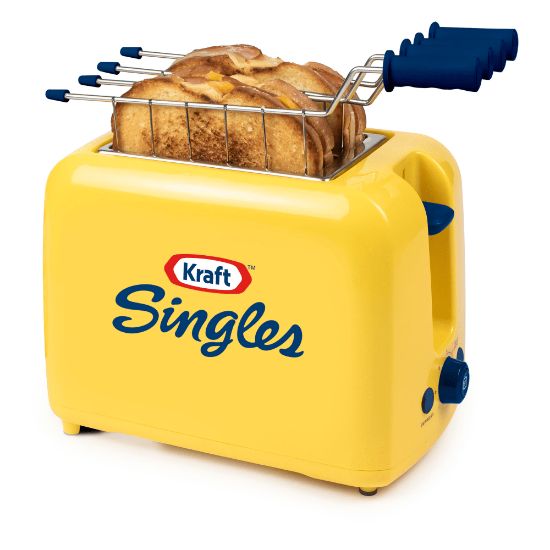 Picture of Kraft Singles Grilled Cheese Sandwich Toaster, 9inH x 5-3/4inW x 7-1/4inD, Yellow