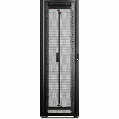 Picture of APC by Schneider Electric Rack Cabinet - For Networking, Airflow System - 48U Rack Height x 19in Rack Width - Floor Standing - Black - 3010 lb Maximum Weight Capacity