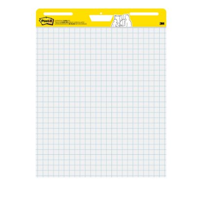 Picture of Post-it Super Sticky Easel Pad, With 1in Grid Lines, 25in x 30in, White, Pad Of 30 Sheets