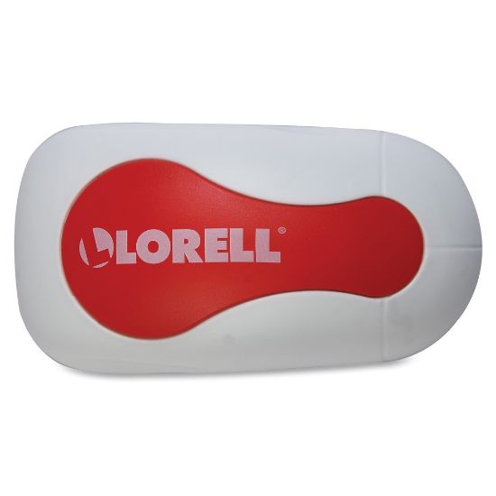 Picture of Lorell Magnetic Rare Earth Dry-Erase Board Eraser, Red/White