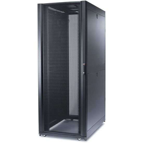 Picture of APC by Schneider Electric NetShelter SX Enclosure Rack Cabinet - 45U Rack Height x 19in Rack Width - Black - 2250 lb Dynamic/Rolling Weight Capacity - 3000 lb Static/Stationary Weight Capacity