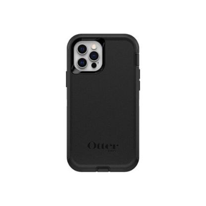 Picture of OtterBox Defender Rugged Carrying Case Holster Apple iPhone 12, iPhone 12 Pro Smartphone - Black