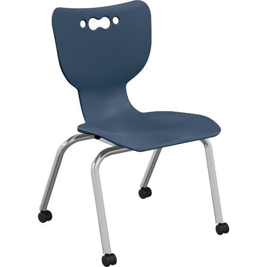 Picture of MooreCo Hierarchy No Arms Casters Chair, Navy