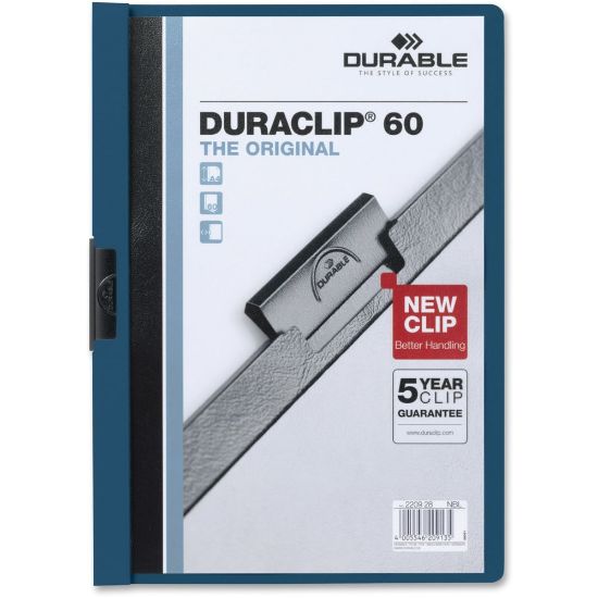 Picture of Durable Duraclip 60 Report Covers, 8 1/2in x 11in, Dark Blue