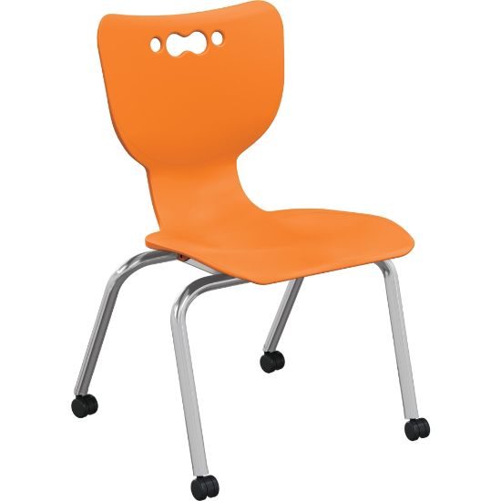 Picture of MooreCo Hierarchy No Arms Casters Chair, Orange