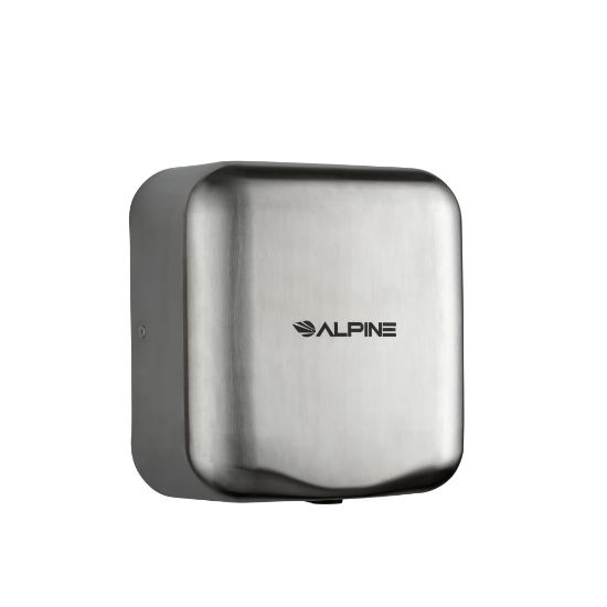 Picture of Alpine Industries Hemlock 120 Volt Steel Electric Commercial Automatic Touchless Hand Dryer, Stainless Steel