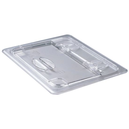 Picture of Cambro Camwear 1/2 Food Pan Flip Lids, Clear, Set Of 6 Lids