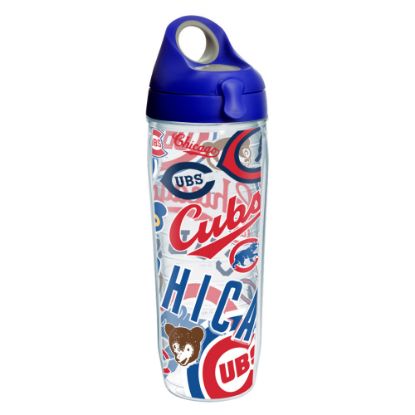 Picture of Tervis MLB All-Over Water Bottle With Lid, 24 Oz, Chicago Cubs