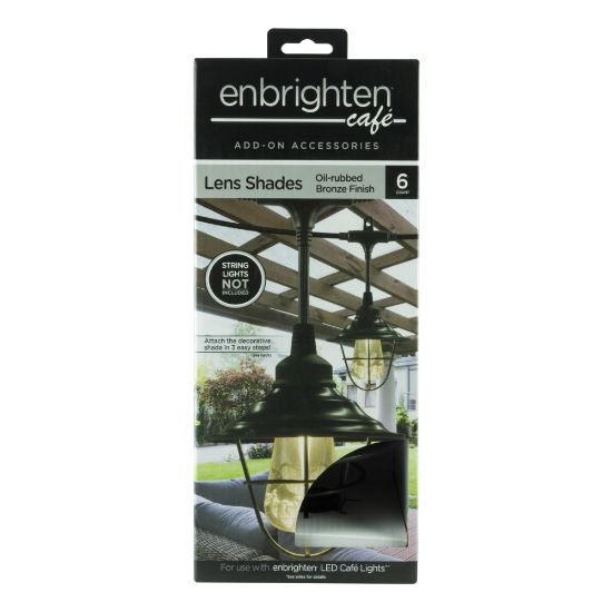 Picture of Enbrighten Cafe Light Shades, Bronze, Pack Of 6 Shades