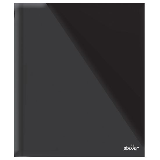 Picture of Office Depot Brand Stellar Laminated 3-Prong Paper Folder, Letter Size, Black