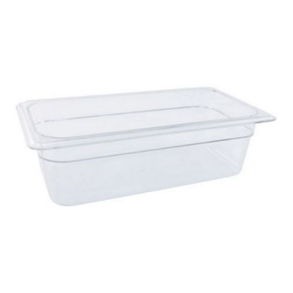 Picture of Cambro 1/3 Size Camwear Food Pan, 4in x 7in x 13in, Clear