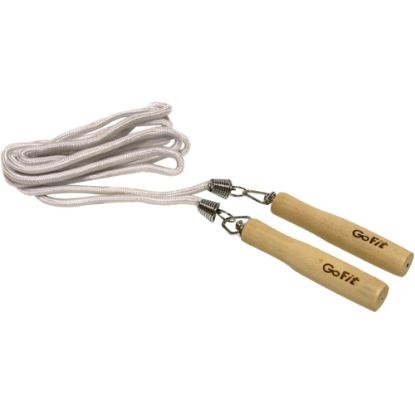 Picture of GoFit Classic Jump Rope - 108in Length - Steel, Polypropylene, Wood