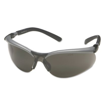 Picture of BX Safety Eyewear, Gray Lens, Anti-Fog, Hard Coat, Black/Silver Frame, Nylon