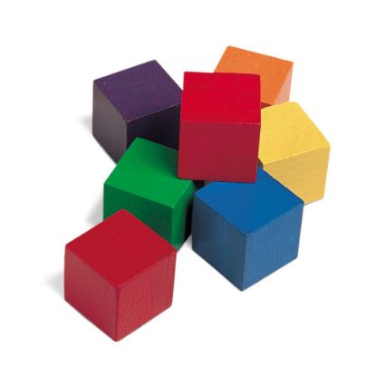 Picture of Learning Resources 1in Wooden Color Cubes, Grades Pre-K-2, Pack Of 102