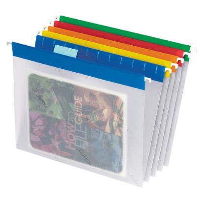 Picture of Pendaflex Easyview Clear Poly Hanging Folders, 9 1/4in x 11 3/4in, Assorted, Box Of 25