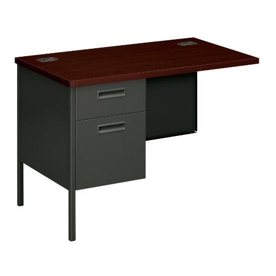 Picture of HON Metro Classic 42inW Left Desk Return, Mahogany/Charcoal