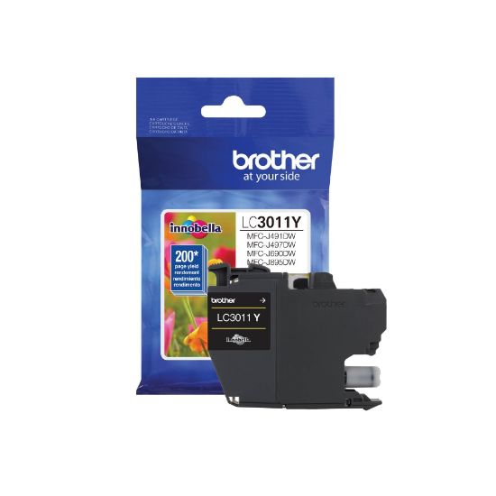 Picture of Brother LC3011Y Original Standard Yield Inkjet Ink Cartridge - Single Pack - Yellow - 1 Each - 200 Pages