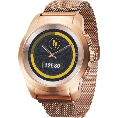 Picture of MyKronoz ZeTime Elite Hybrid Smartwatch, Regular, Brushed Pink Gold/Milanese, KRZT1RE-BPG-PGMIL