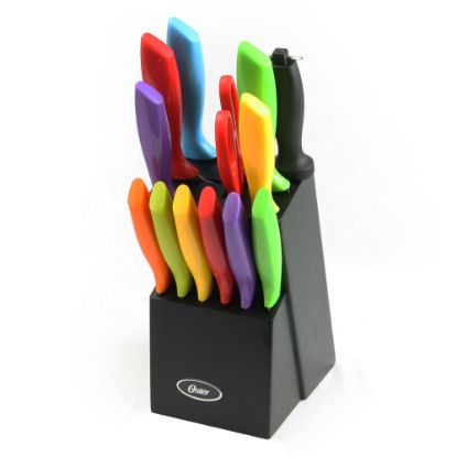 Picture of Oster Stainless-Steel 14-Piece Cutlery Set, Assorted Colors