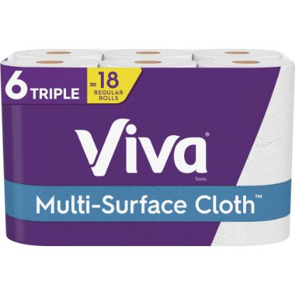 Picture of Viva Choose-A-Sheet Paper Towels, White, 165 Sheets Per Roll, Pack Of 6 Rolls