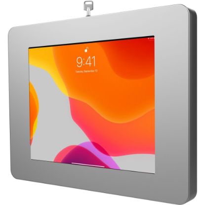 Picture of CTA Digital Paragon Premium Locking Wall Mount Enclosure For iPad 8th Gen, iPad Air 4, Galaxy Tab, Lenovo Tab 4, Surface Go, Galaxy Tab S5E, Zebra Tablets, And More (Silver)