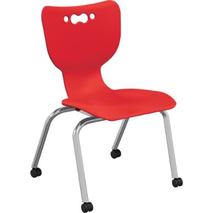 Picture of MooreCo Hierarchy No Arms Casters Chair, Red