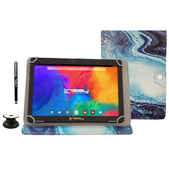 Picture of Linsay F10IPS Tablet, 10.1in Screen, 2GB Memory, 64GB Storage, Android 13, Ocean