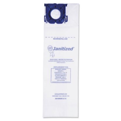 Picture of Janitized Windsor Sensor Vacuum Filter Bags, White, Pack Of 100 Bags