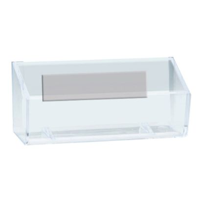 Picture of Azar Displays Magnetic Business Card Holders, 1-5/8in x 3-3/4in, Clear, Pack Of 10 Holders