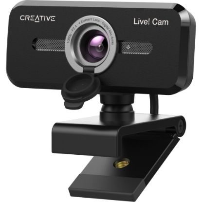 Picture of Creative Live! Cam Sync 1080p V2 Webcam - 2 Megapixel - 30 fps - Black - USB 2.0 - 1 Pack(s) - 1920 x 1080 Video - CMOS Sensor - Microphone - Computer, Notebook, Monitor