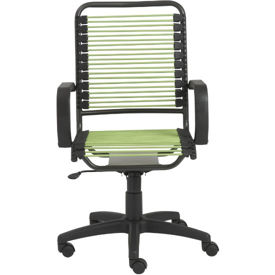 Picture of Eurostyle Bradley Bungie High-Back Commercial Office Chair, Green/Graphite