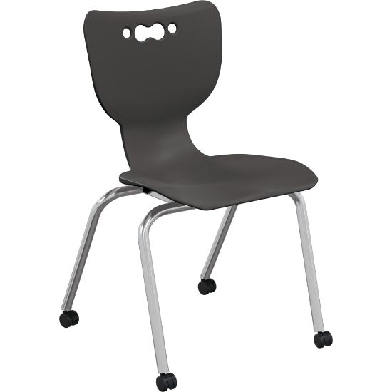 Picture of MooreCo Hierarchy Armless Caster Chair, 18in, Black