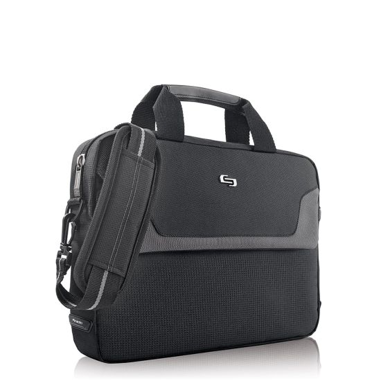 Picture of Solo New York Flatiron Slim Brief With 16in Laptop Pocket, Black