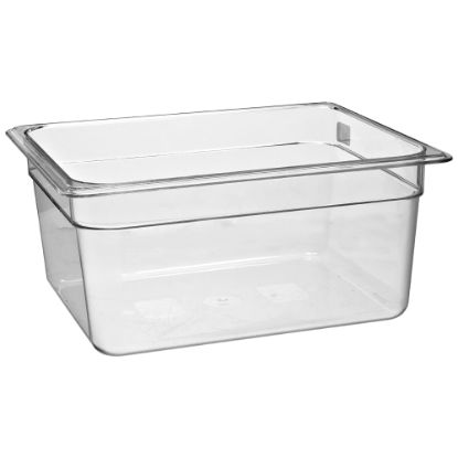 Picture of Cambro Camwear Polycarbonate 1/2 Size Food Pans, Clear, Pack Of 6 Pans