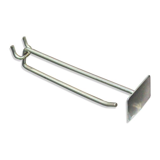 Picture of Azar Displays Galvanized Metal Scan Plate Hooks, 6in, Pack Of 50 Hooks